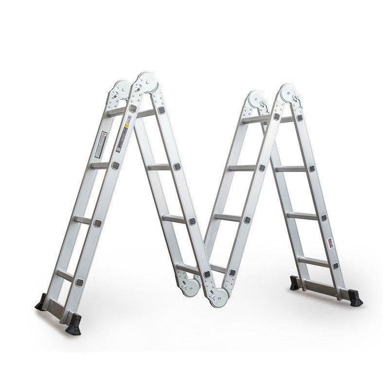 NNEMB 4.7m Multi-Purpose Ladder Aluminium Extension Folding Adjustable Step-0