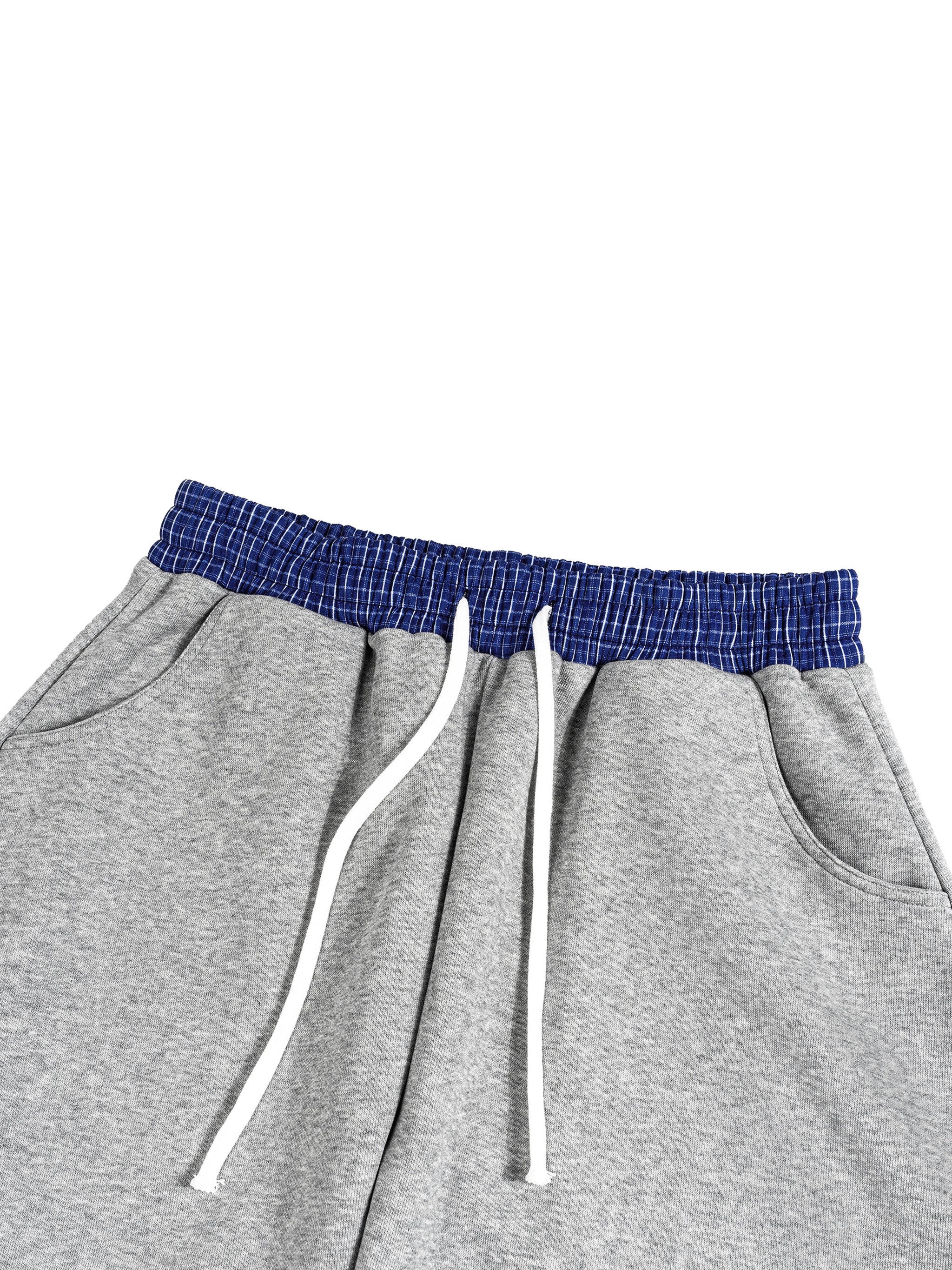 Plaid Waistband Barrel Sweatpants